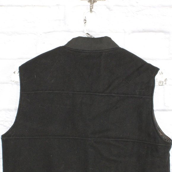 Lyle & Scott Black Wool Cashmere Blend Full Zipper Vest Size XL - Picture 7 of 10